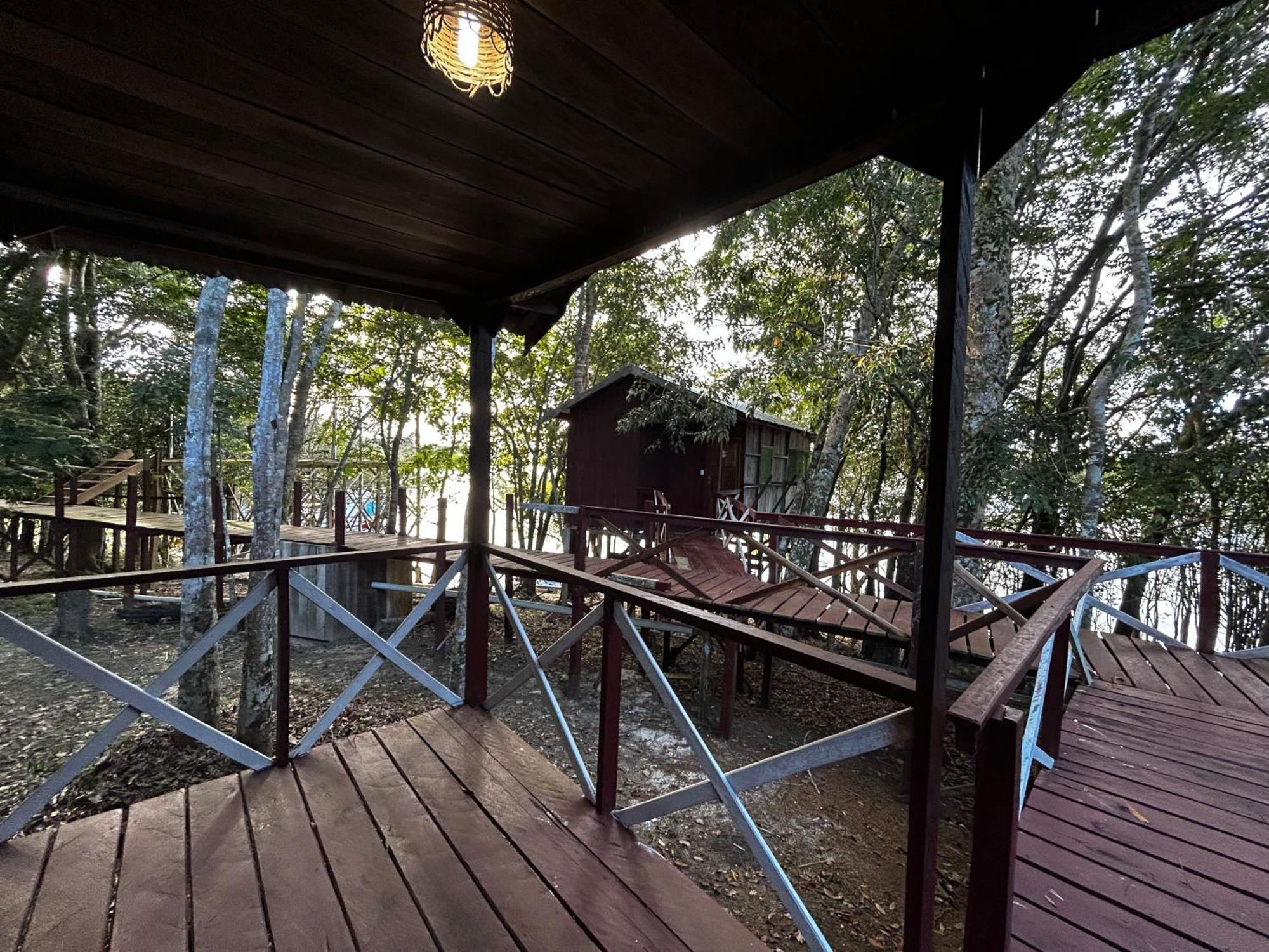 Vista do Lago Jungle Lodge Cajual Exterior foto