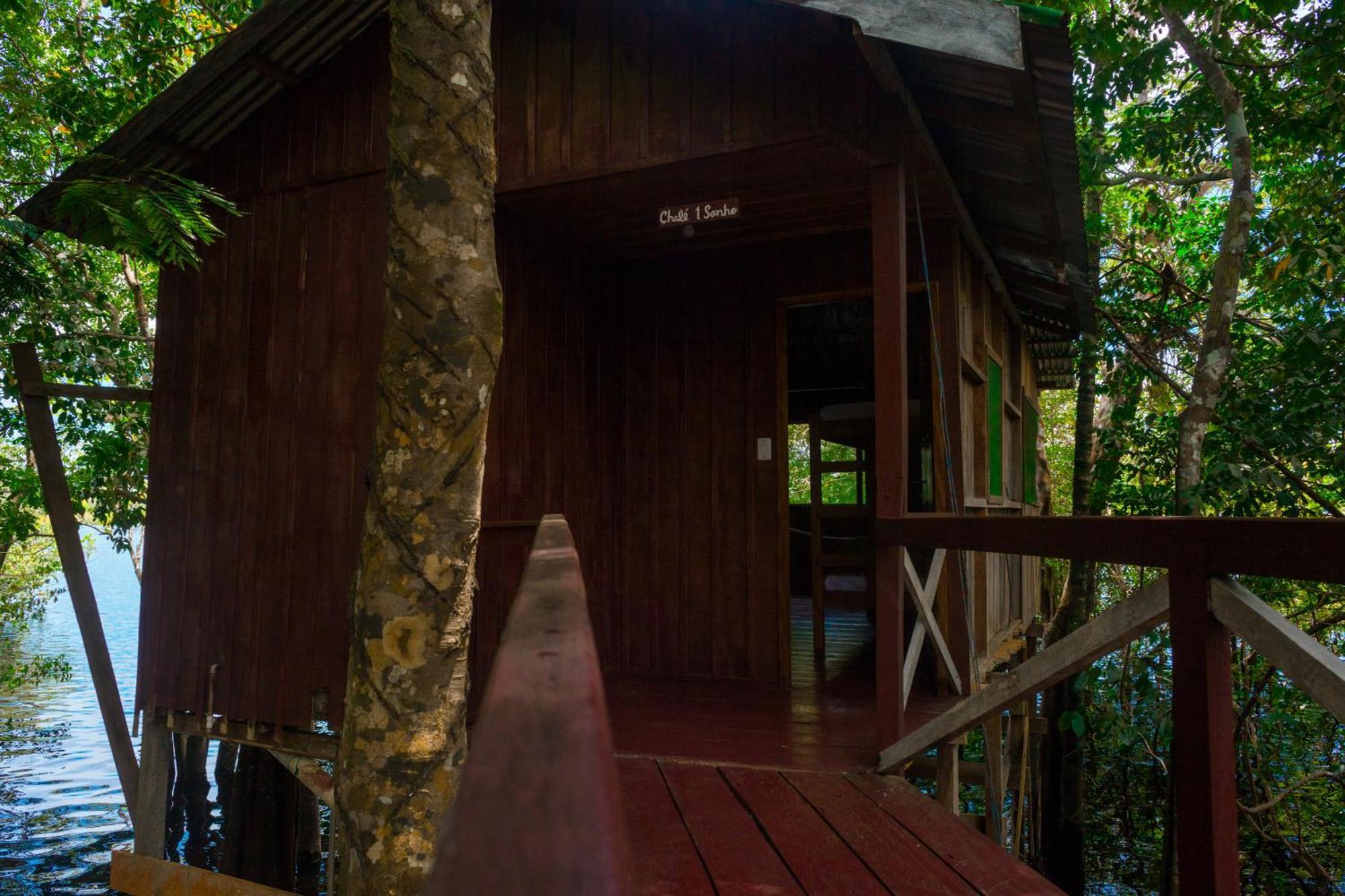 Vista do Lago Jungle Lodge Cajual Exterior foto